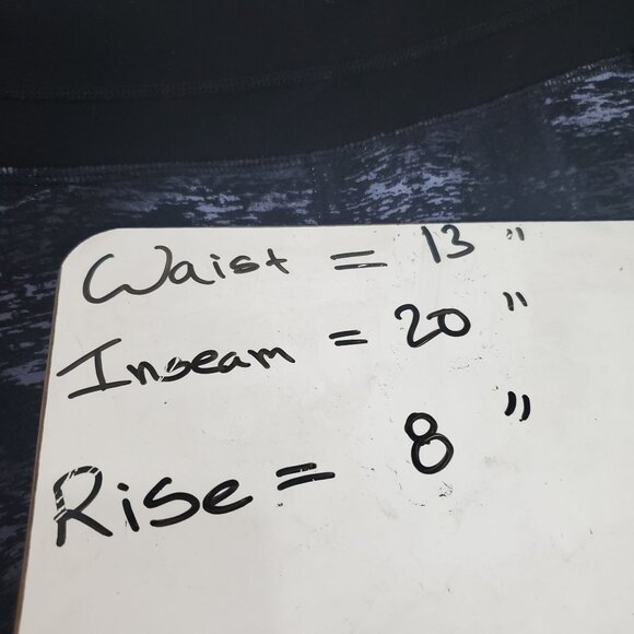 ATHLETA Womens leggings sz s flare connect capri gray black marble compression - Picture 5 of 11